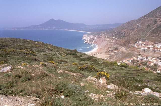 Buggerru - vista al Capo Pecora con Punta Mumullonis