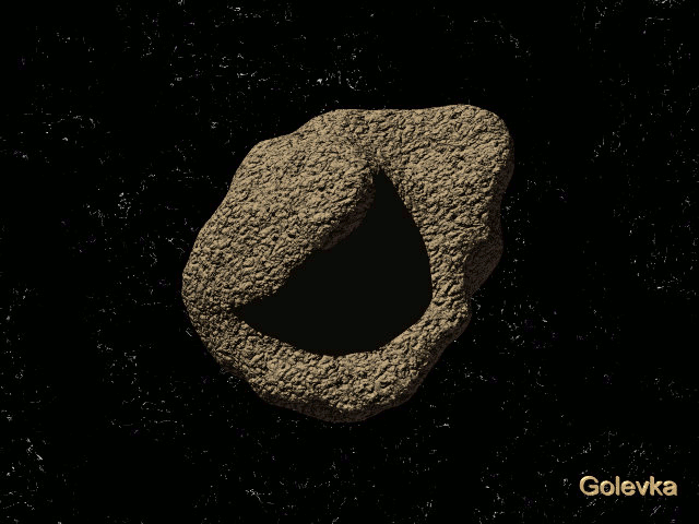 Asteroid Golevka, animated gif, 8.2 MB