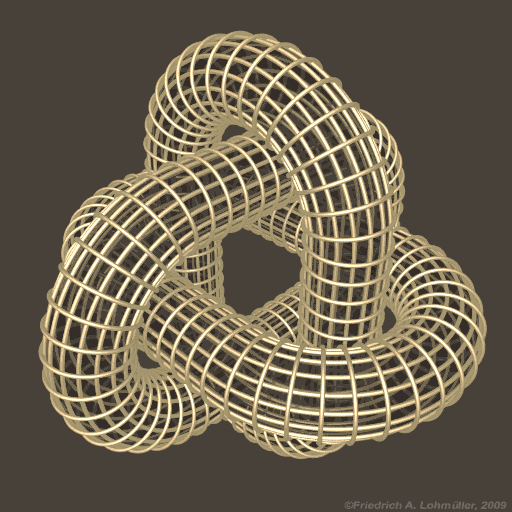 Wireframe Knot (1), gif animation 1.6 MB