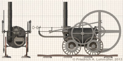 Trevithick's Locomotive 'Colebrookdale'