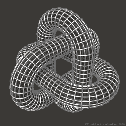 Wireframe Knot (2), gif animation 1.8 MB